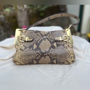 Womens Micheal Kors python elbow bag